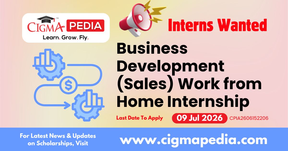 Business Development (Sales) Work from Home Internship