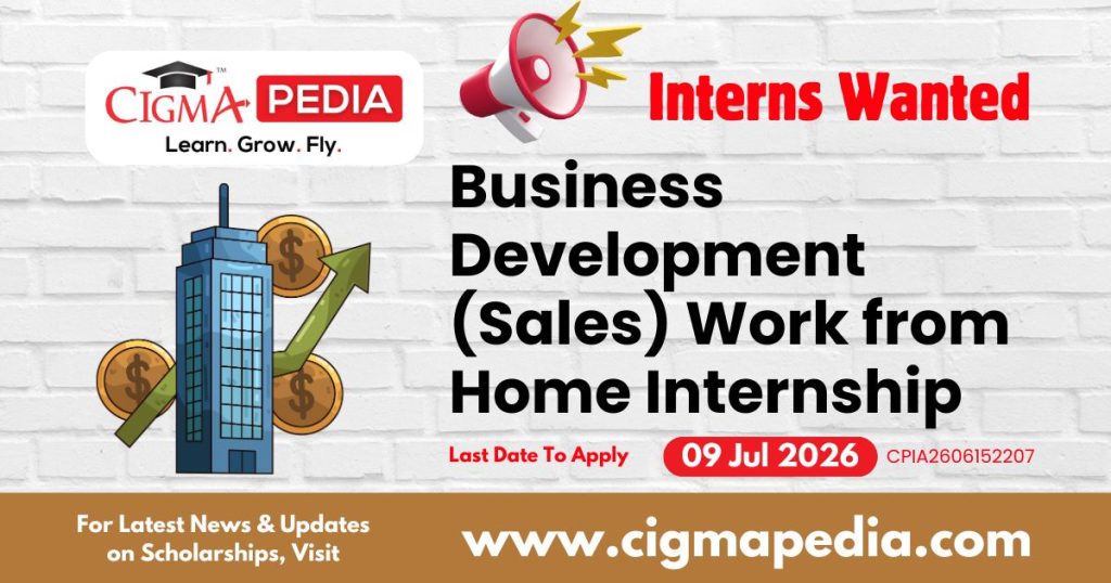 Business Development (Sales) Work from Home Internship