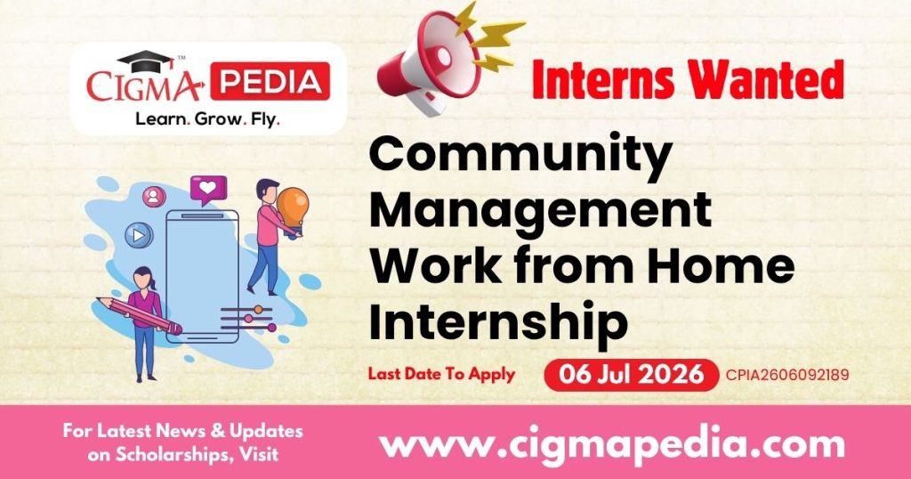 Community Management Work From Home Internship