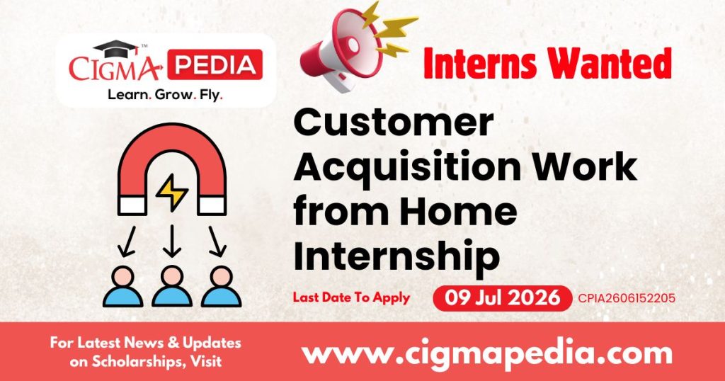 Customer Acquisition Work from Home Internship