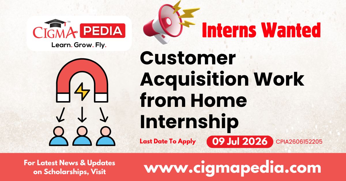 Customer Acquisition Work from Home Internship