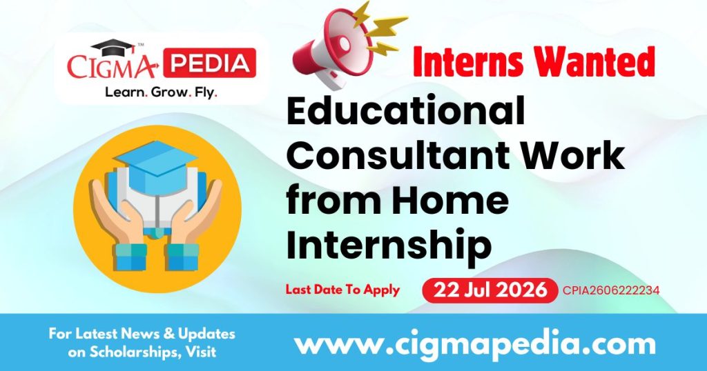 Educational Consultant Work from Home Internship