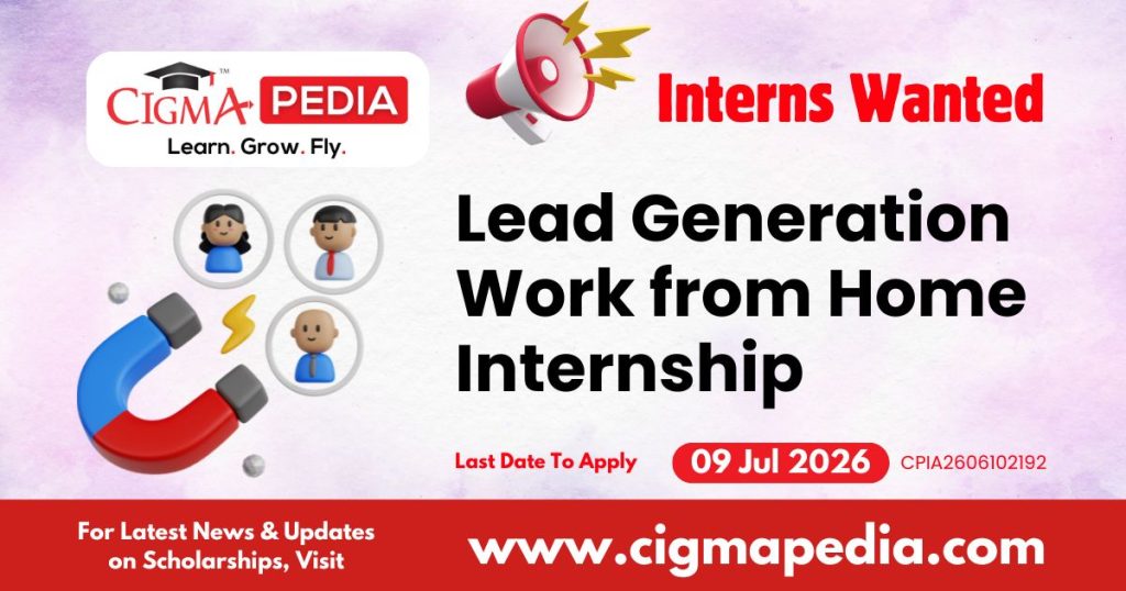 Lead Generation Work from Home Internship