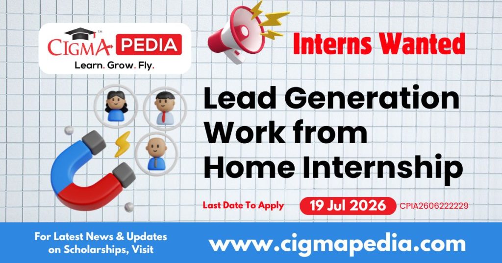 Lead Generation Work from Home Internship