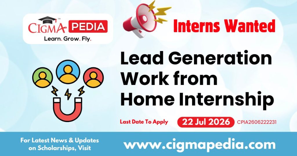 Lead Generation Work from Home Internship