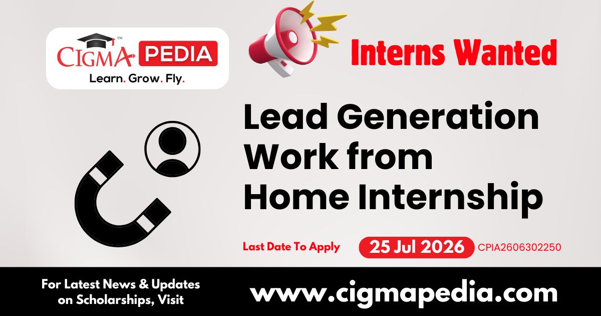 Lead Generation Work from Home Internship