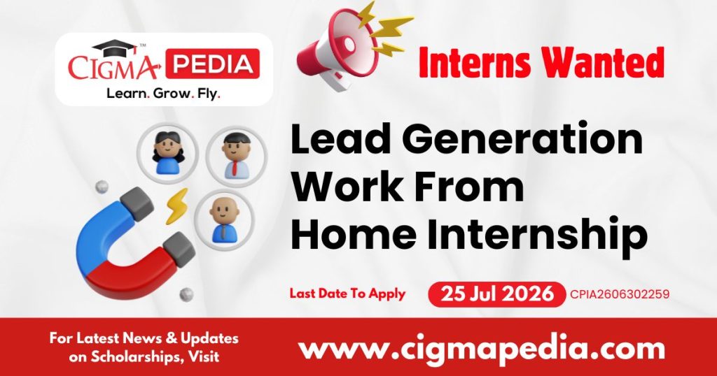 Lead Generation Work from Home Internship