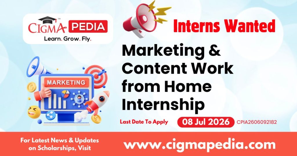 Marketing & Content Work from Home Internship