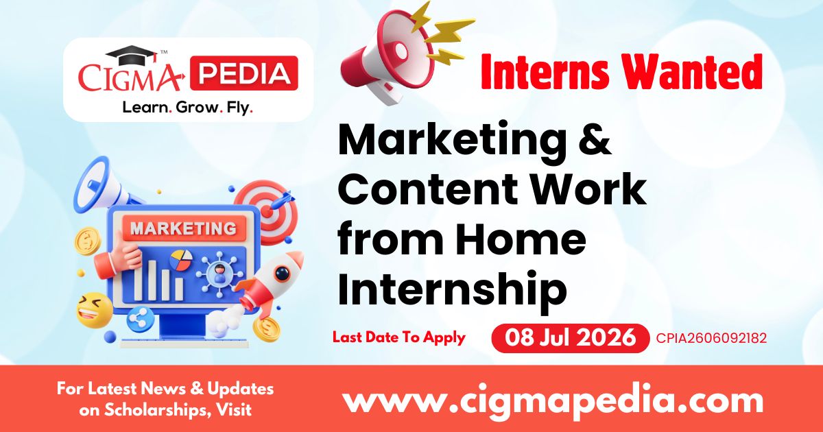 Marketing & Content Work from Home Internship