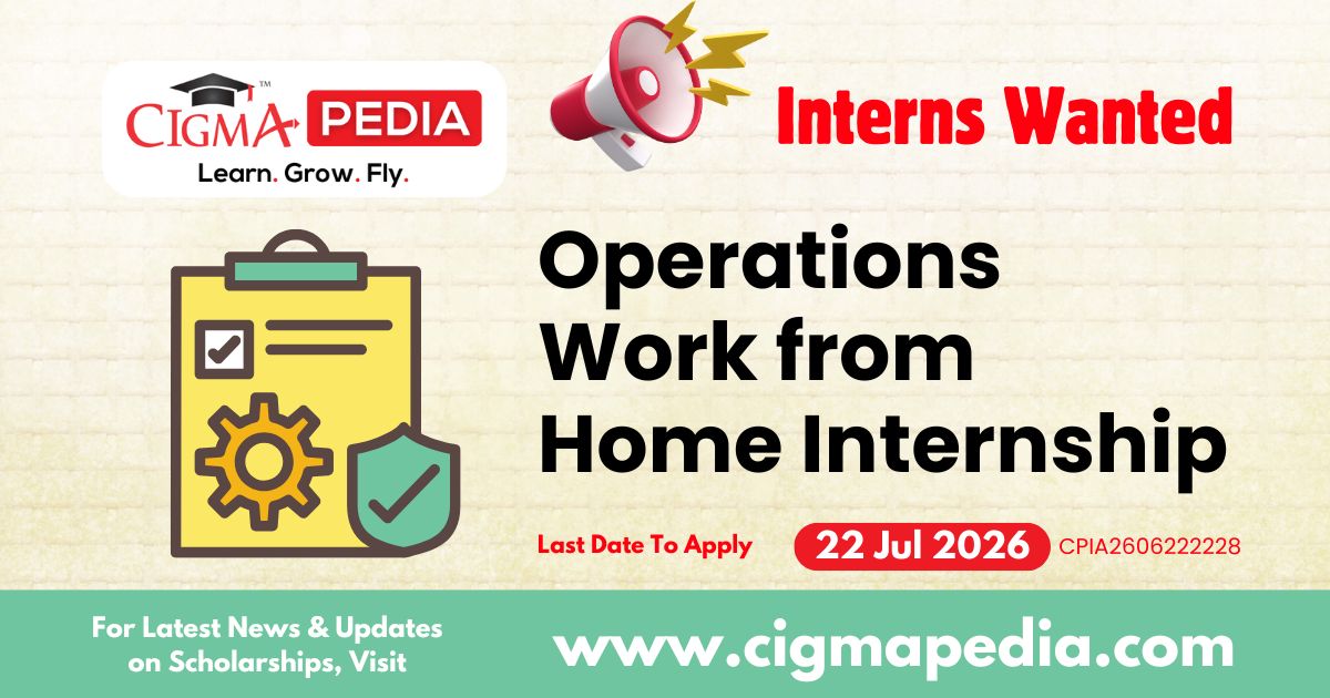 Operations Work from Home Internship