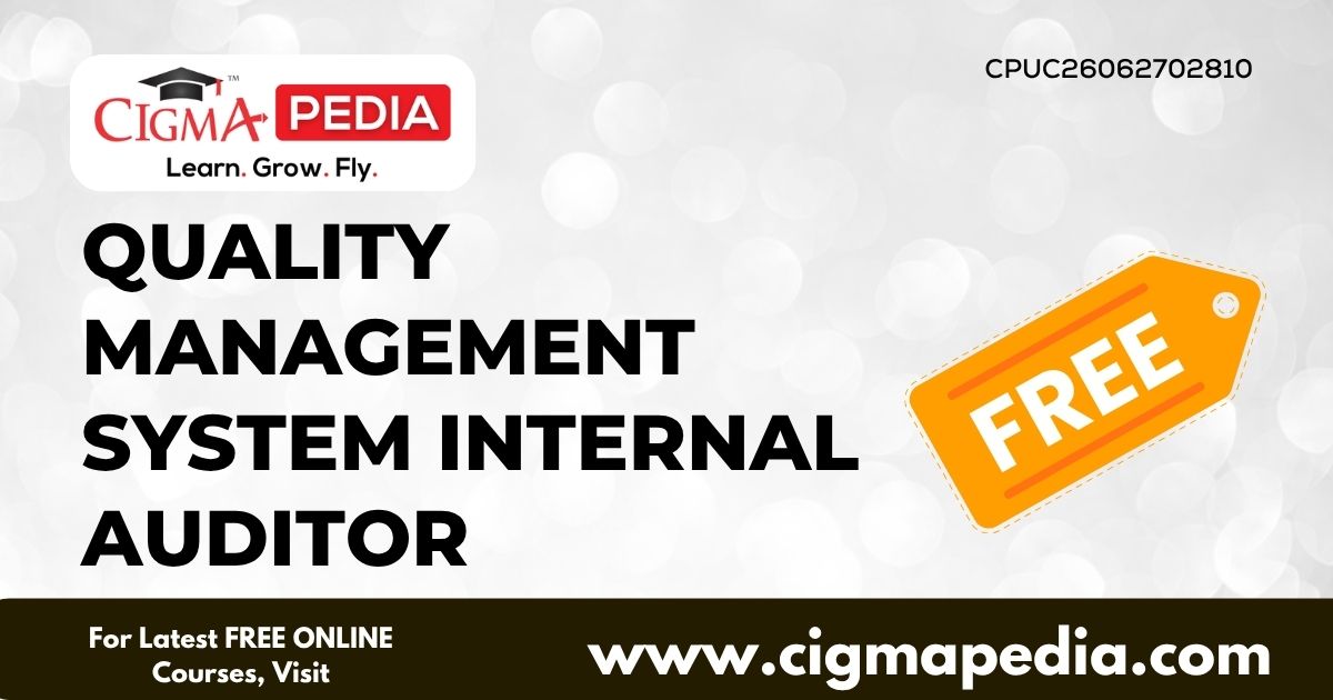 Quality Management System Internal Auditor