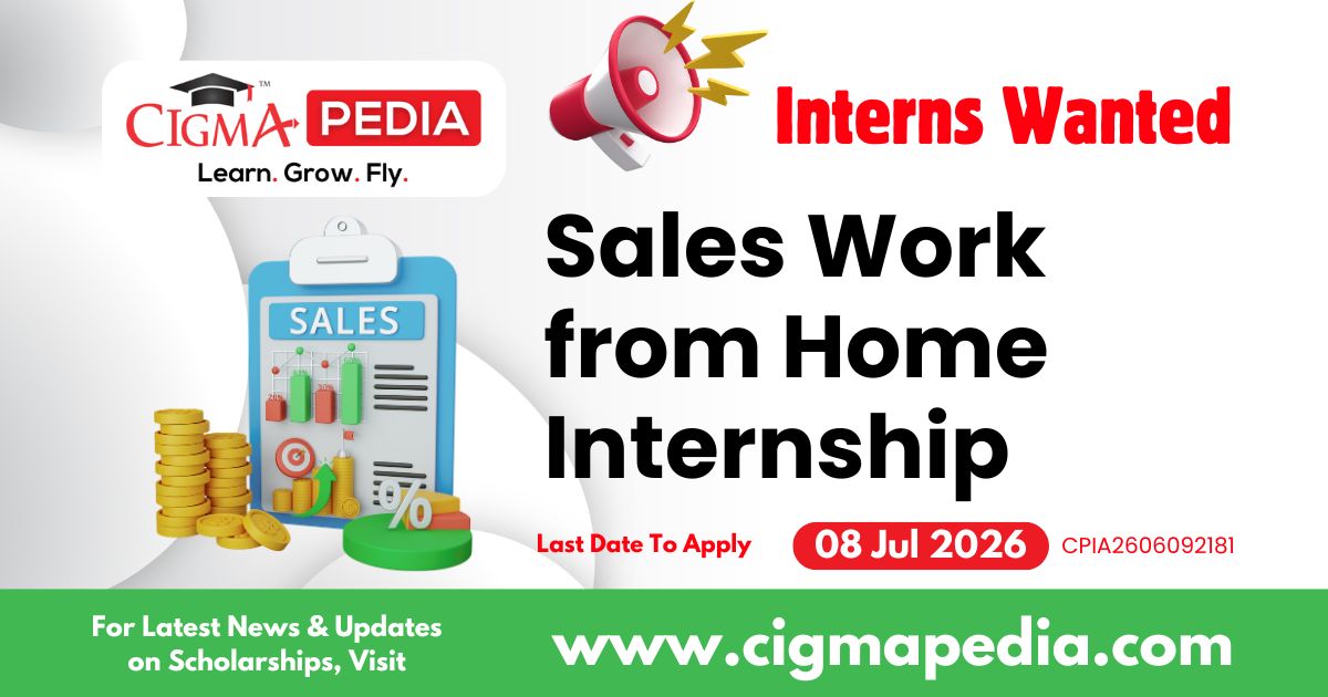 Sales Work From Home Internship