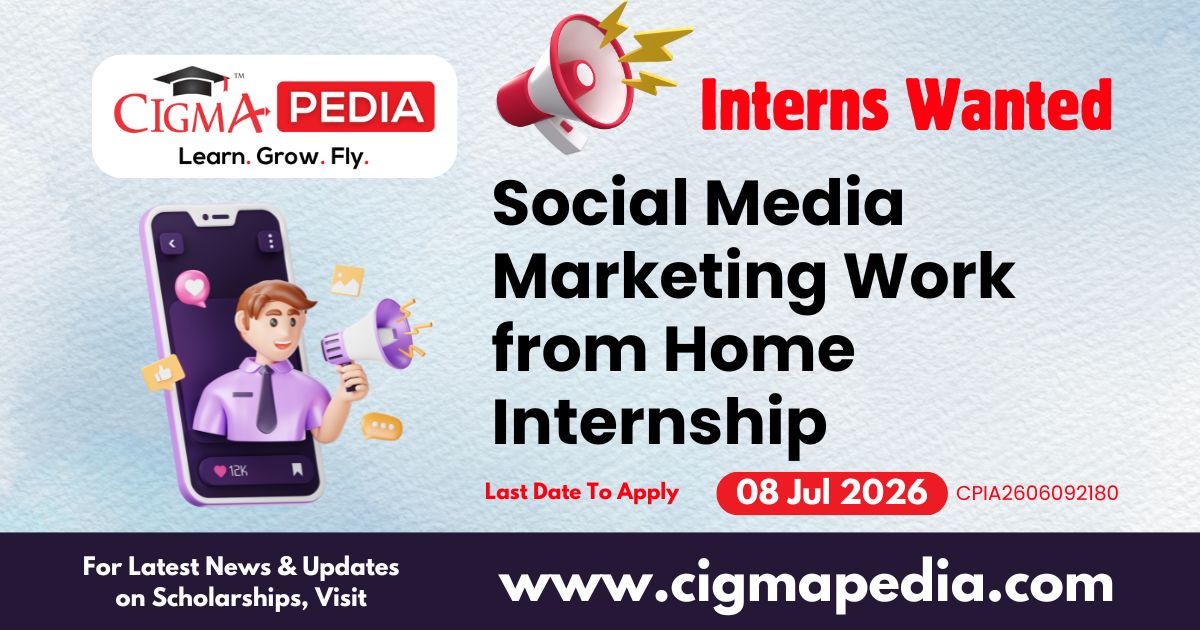 Social Media Marketing Work from Home Internship