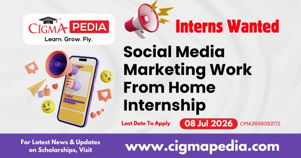 Social Media Marketing Work from Home Internship