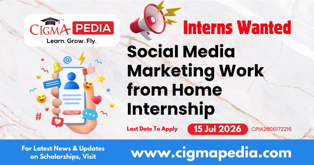 Social Media Marketing Work from Home Internship