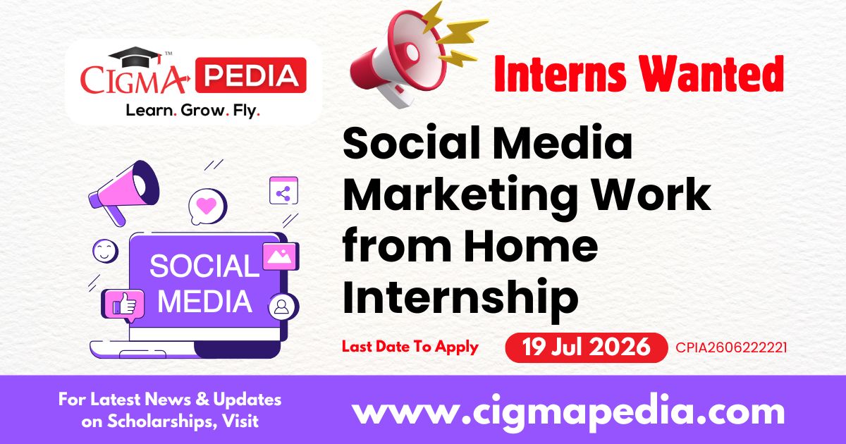 Social Media Marketing Work from Home Internship