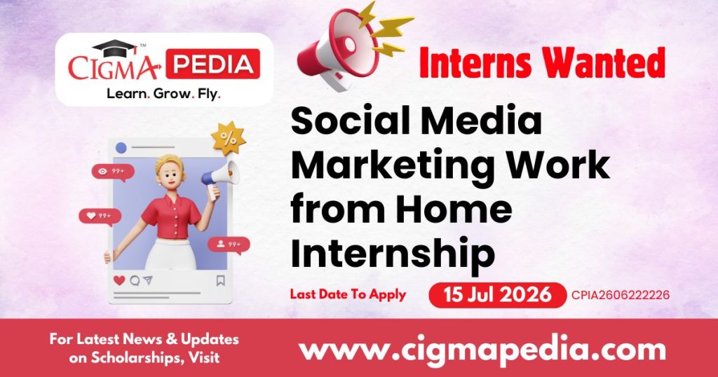 Social Media Marketing Work from Home Internship