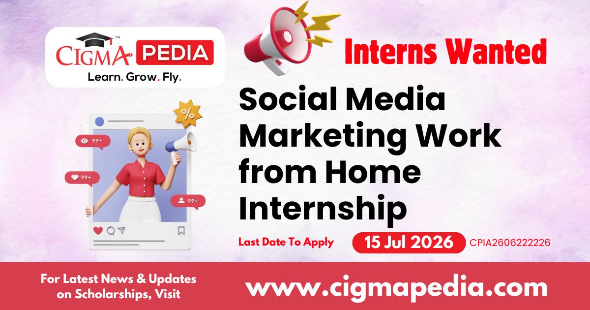 Social Media Marketing Work from Home Internship
