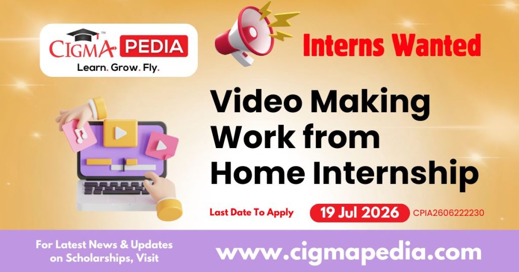 Video Making Work from Home Internship
