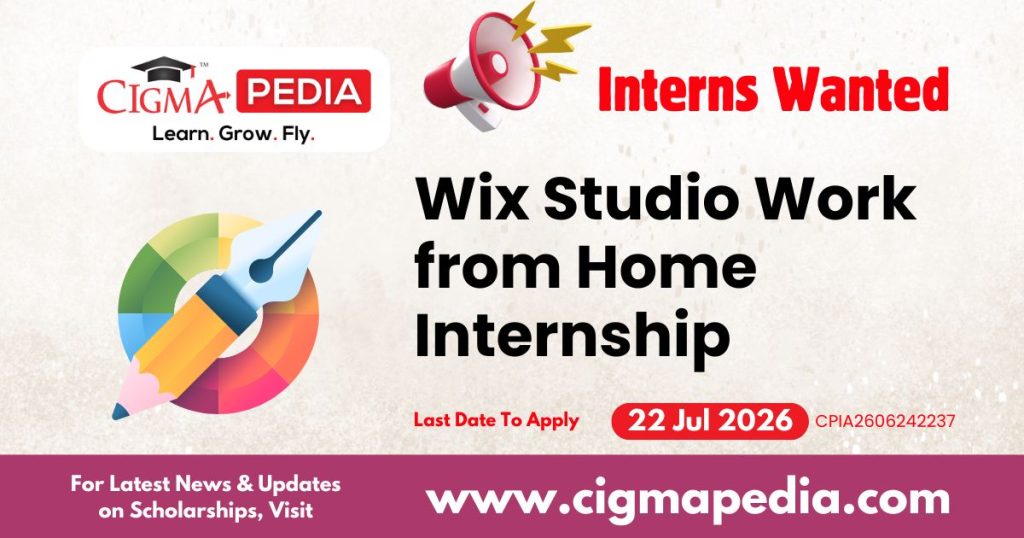 Wix Studio Work from Home Internship