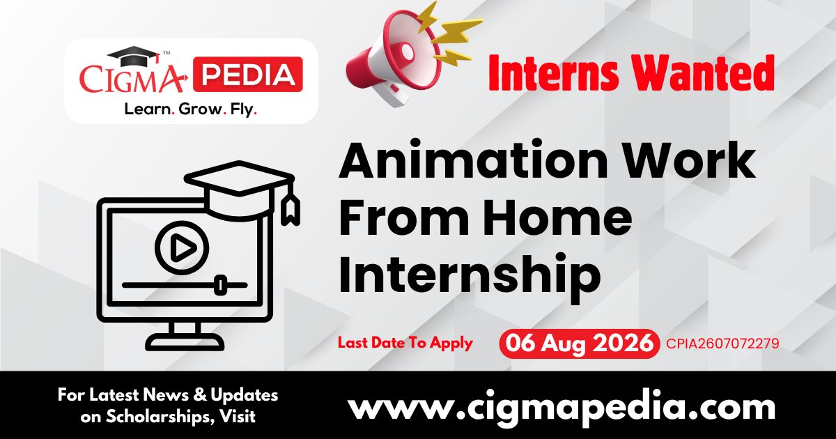 Animation Work From Home Internship
