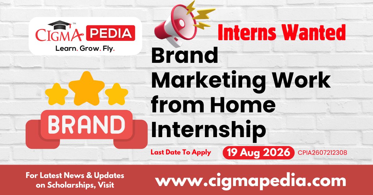 Brand Marketing Work from Home Internship