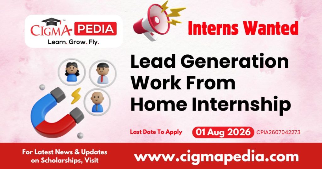 Lead Generation Work from Home Internship