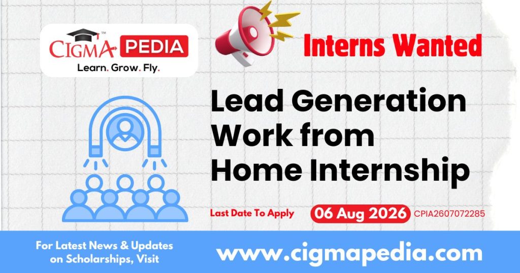 Lead Generation Work from Home Internship