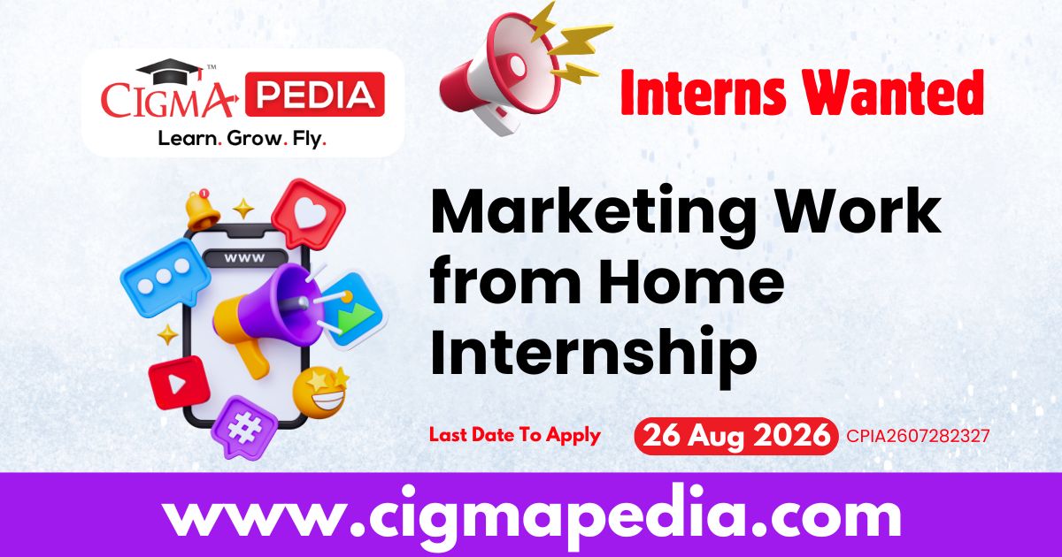 Marketing Work from Home Internship