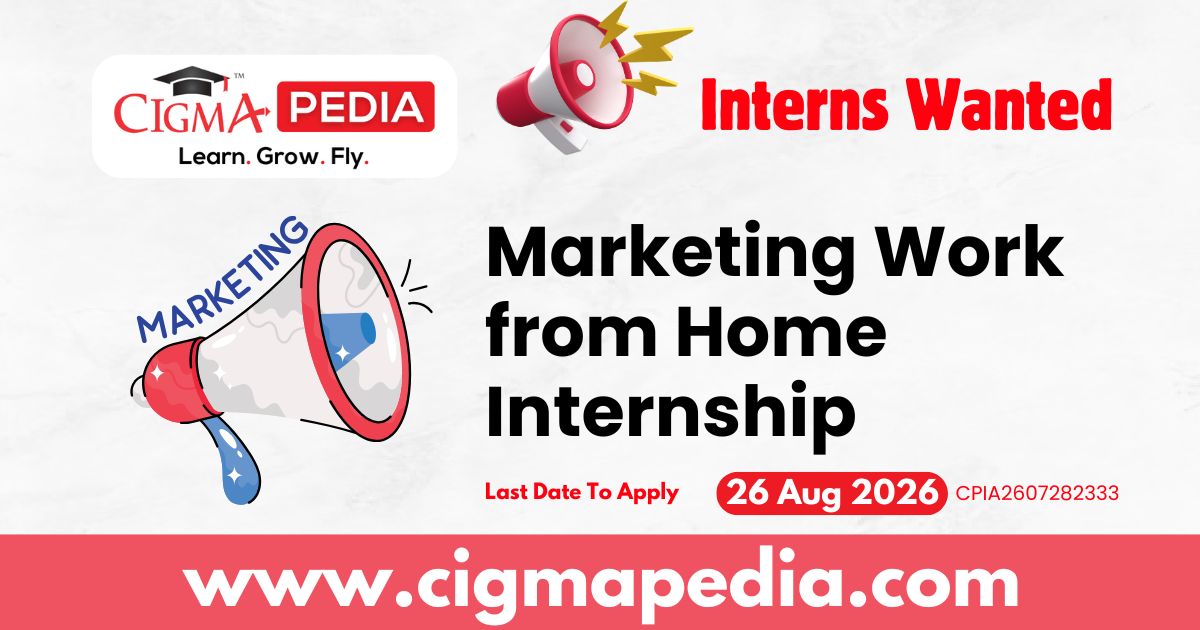 Marketing Work from Home Internship