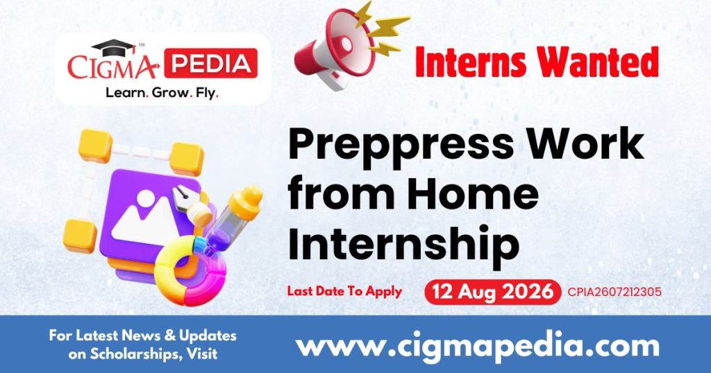 Preppress Work from Home Internship
