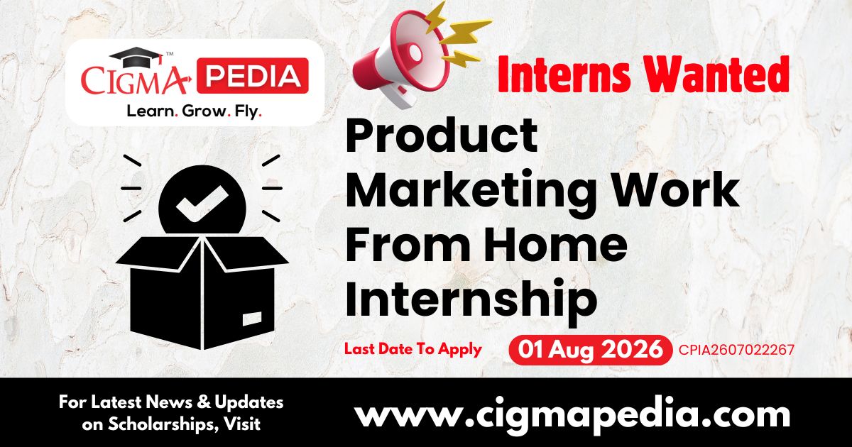 Product Marketing Work from Home Internship