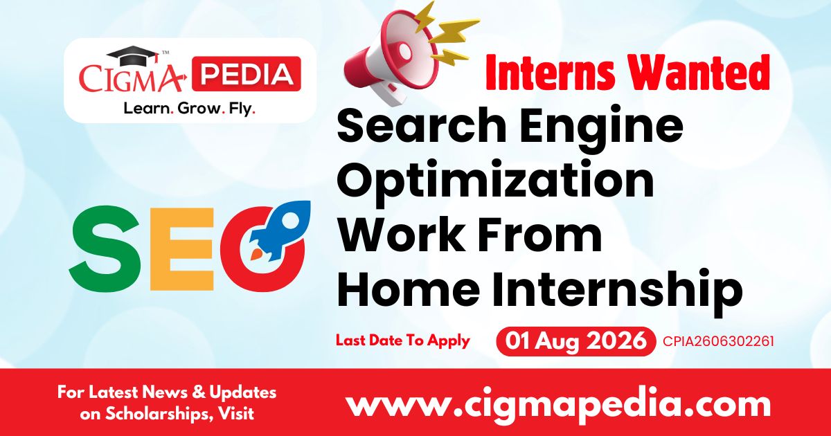 Search Engine Optimization Work from Home Internship