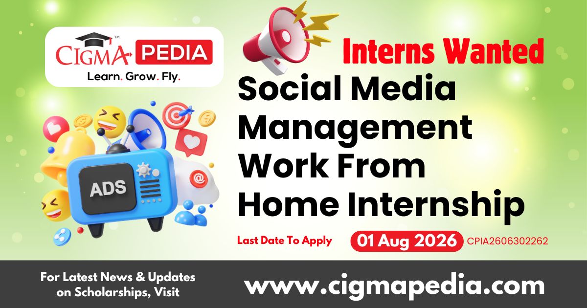 Social Media Management Work From Home Internship