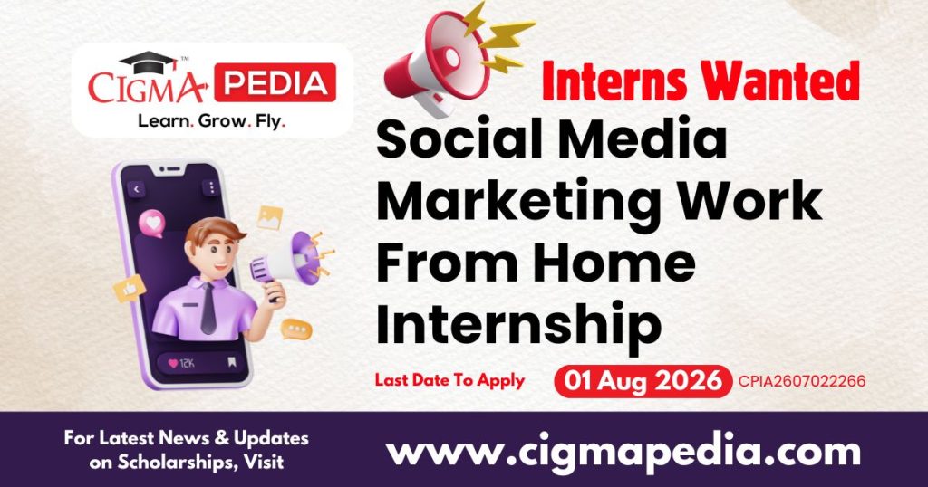 Social Media Marketing Work From Home Internship