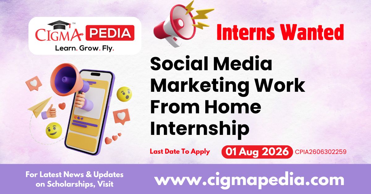 Social Media Marketing Work from Home Internship