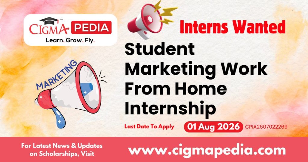 Student Marketing Work from Home Internship