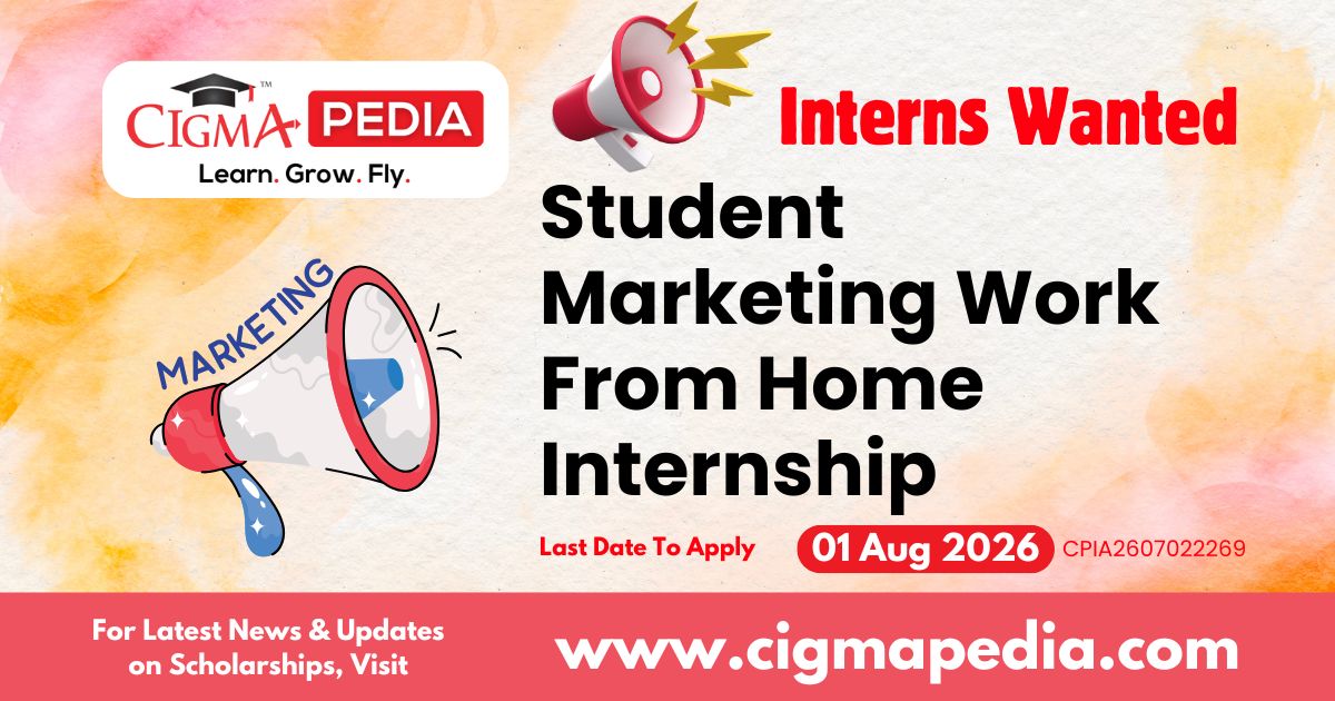 Student Marketing Work from Home Internship