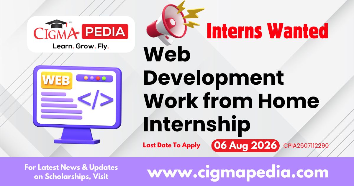 Web Development Work from Home Internship