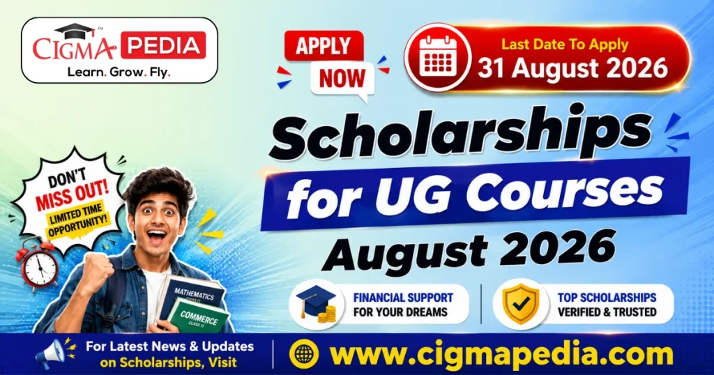 CIGMA Pedia Scholarships August 2026 For Under Graduate UG
