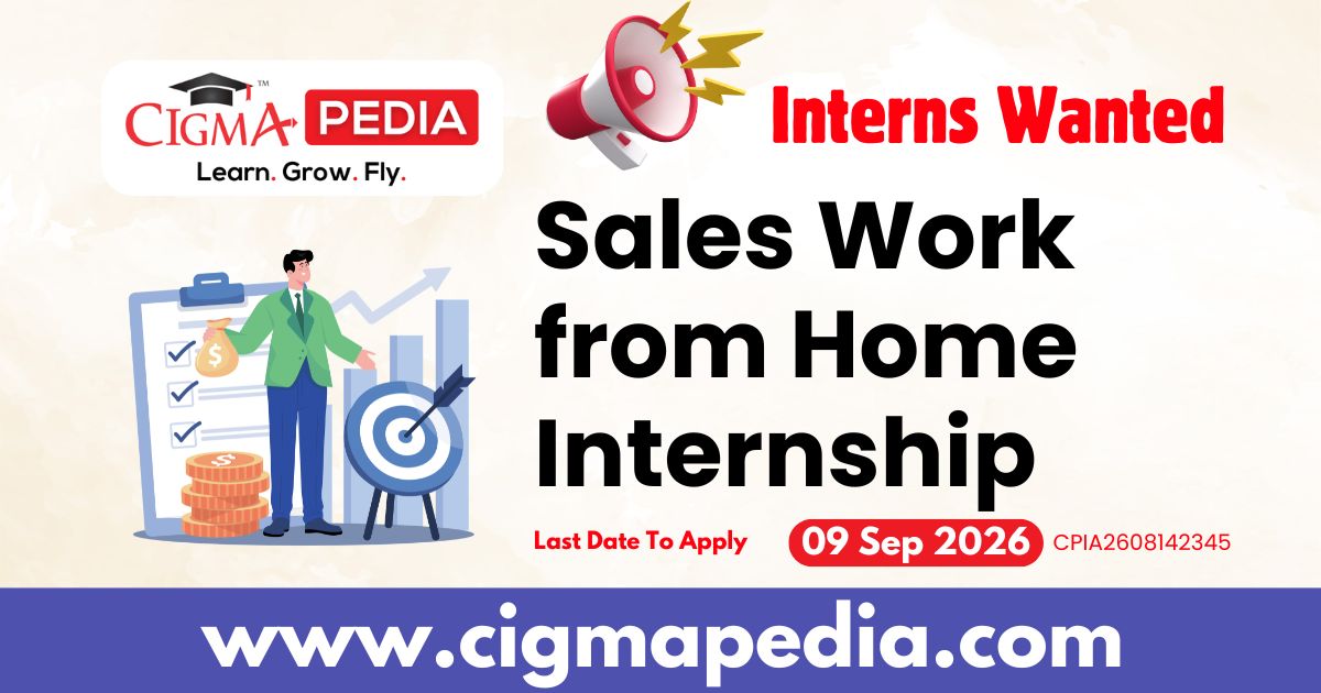 Sales Work From Home Internship