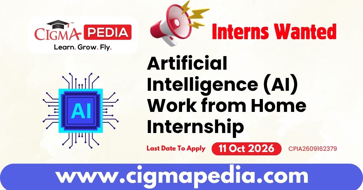 Artificial Intelligence (AI) Work from Home Internship