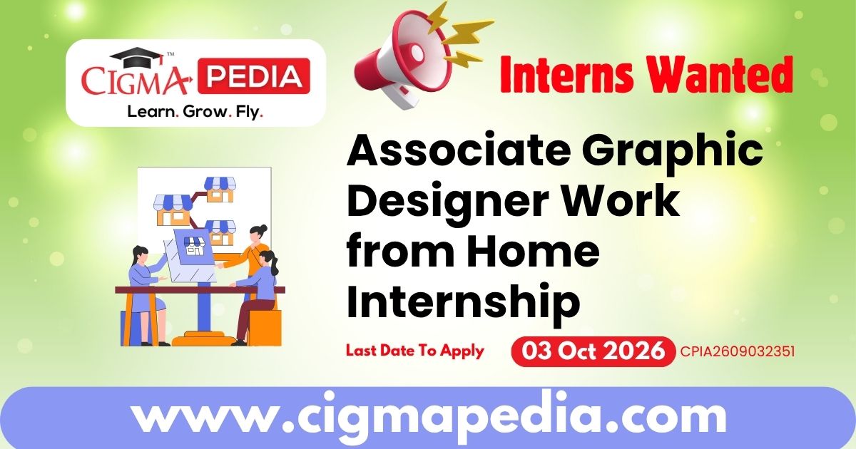 Associate Graphic Designer Work from Home Internship