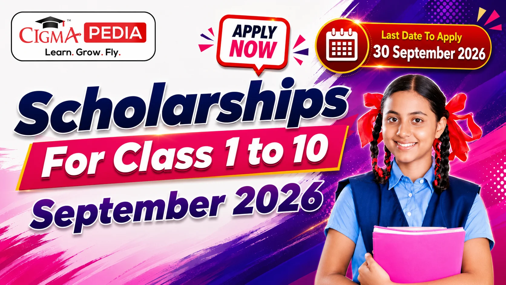 CIGMA Pedia Scholarships September 2026 For Class 1 to 10