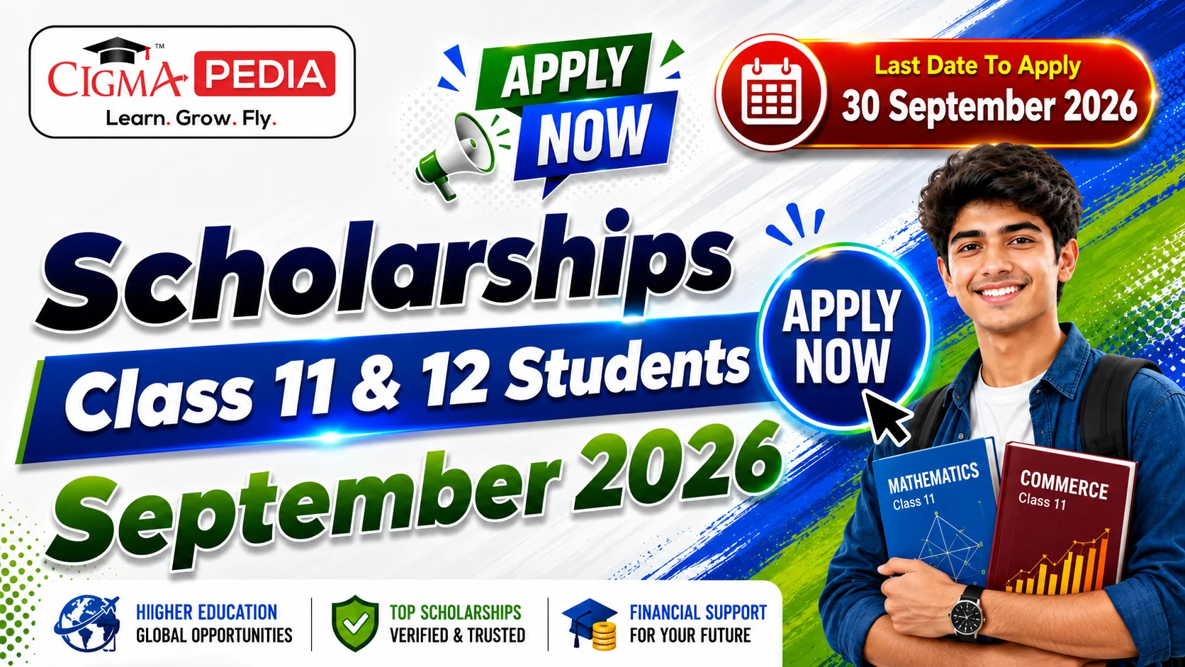 CIGMA Pedia Scholarships September 2026 For Class 11 and 12