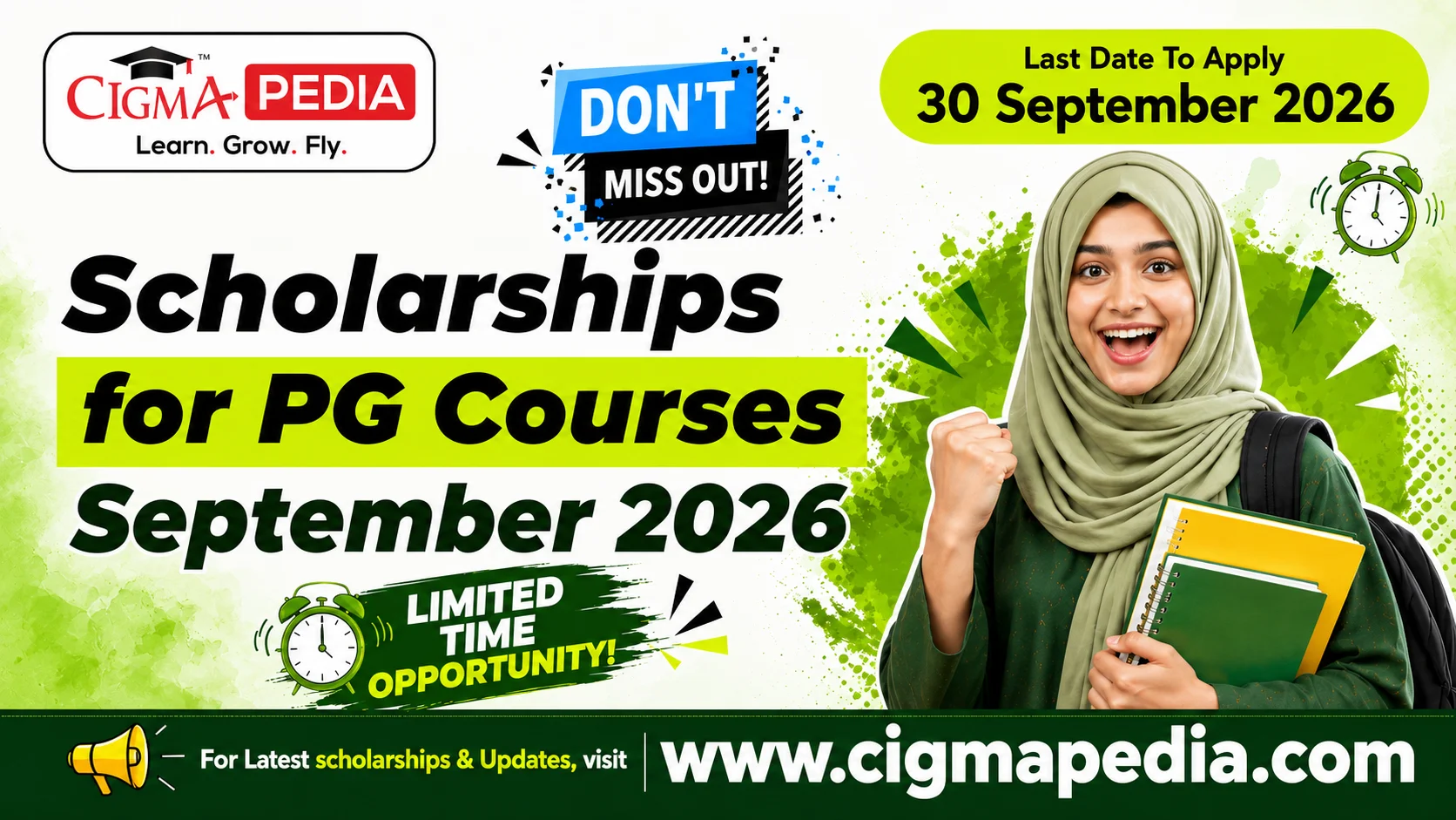 CIGMA Pedia Scholarships September 2026 For Post Graduate PG