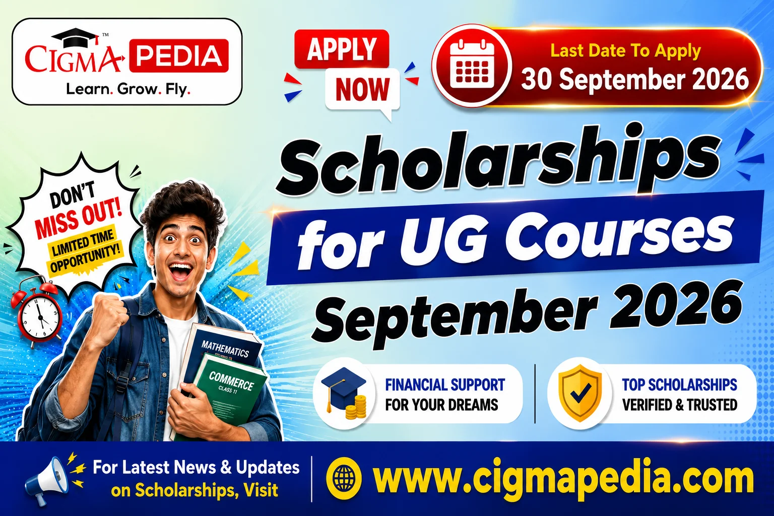 CIGMA Pedia Scholarships September 2026 For Under Graduate UG