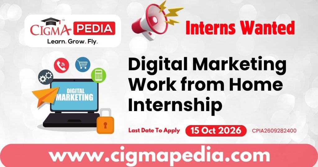 Digital Marketing Work from Home Internship
