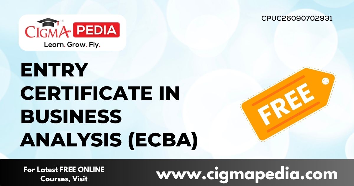 Entry Certificate in Business Analysis
