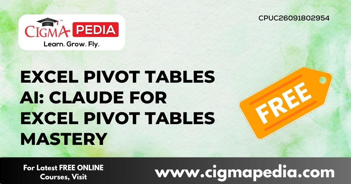 Excel Pivot Tables AI